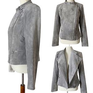 Calvin Klein Faux Suede Moto Jacket